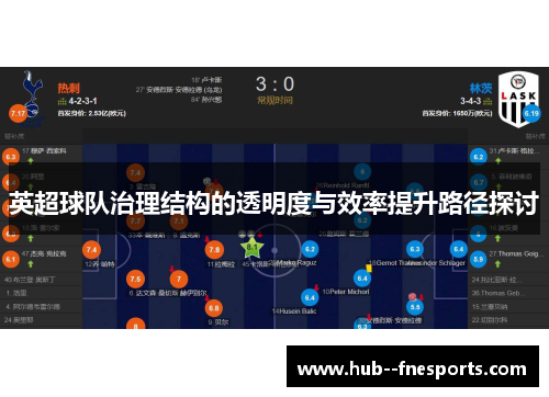 英超球队治理结构的透明度与效率提升路径探讨